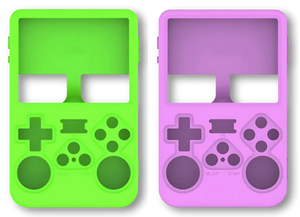 Silicone Case / Green & Pink